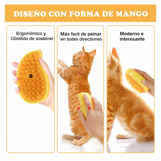 Cepillo de vapor 3 en 1 Gato mascota